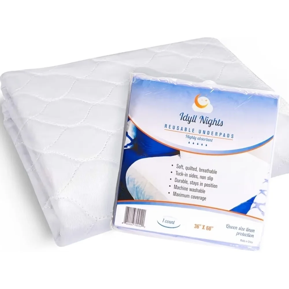 Washable Incontinence Bed Pad 36x54– Soft, Absorbent & Waterproof Mattress Prot - Picture 3 of 7